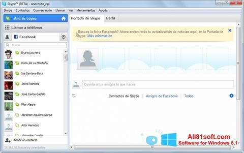 Screenshot Skype Beta for Windows 8.1