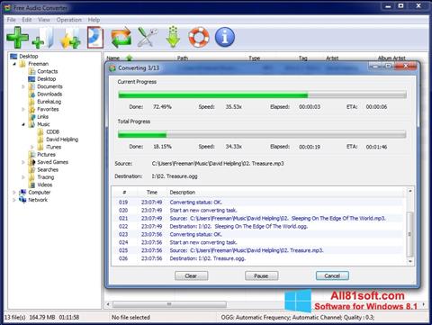 Screenshot Free Audio Converter for Windows 8.1