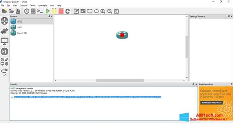 Screenshot GNS3 for Windows 8.1