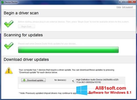 Screenshot Device Doctor for Windows 8.1