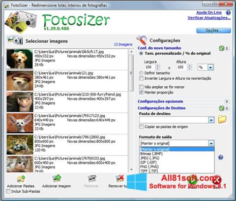Screenshot Fotosizer for Windows 8.1