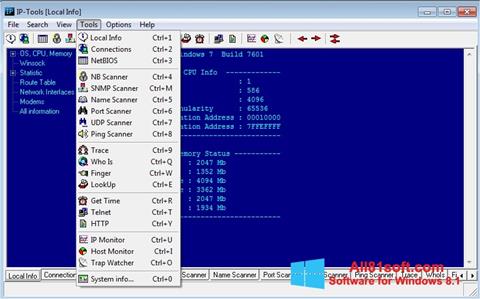 Screenshot IP Tools for Windows 8.1