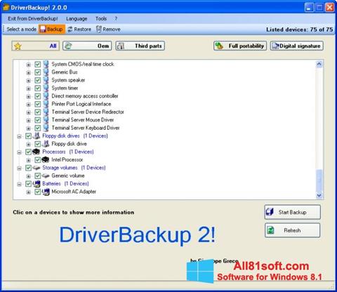 Download Driver Backup for Windows 8.1 (32/64 bit) in English