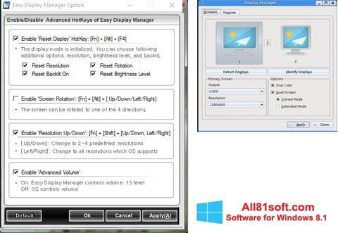 Screenshot Easy Display Manager for Windows 8.1