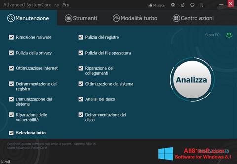 Screenshot Advanced SystemCare Pro for Windows 8.1