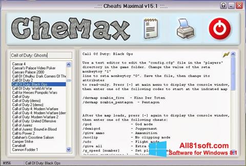 Screenshot CheMax for Windows 8.1