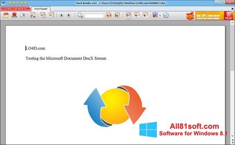 Screenshot DocX Reader for Windows 8.1
