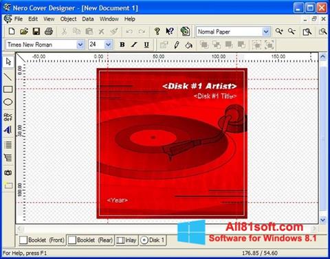 Screenshot Nero Cover Designer for Windows 8.1