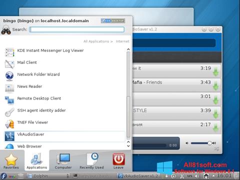 Screenshot VkAudioSaver for Windows 8.1