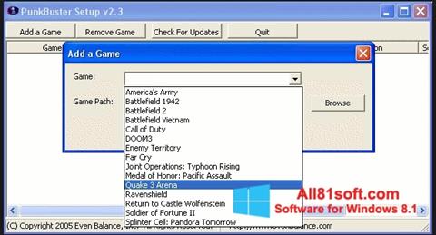 Screenshot PunkBuster for Windows 8.1